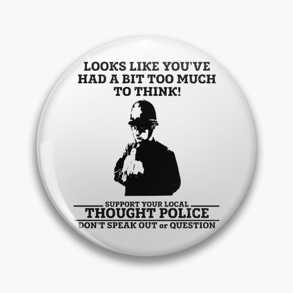 Item preview, Thought Police Parody – Anti-Censorship Satire Poster designed and sold by jakethenerd.