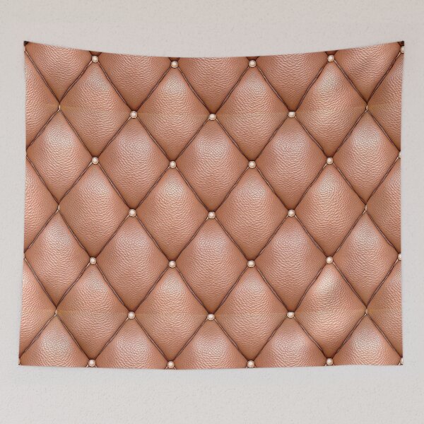 Item preview, Rose Gold Quilted Leather Diamond Texture designed and sold by SassyArtistry.