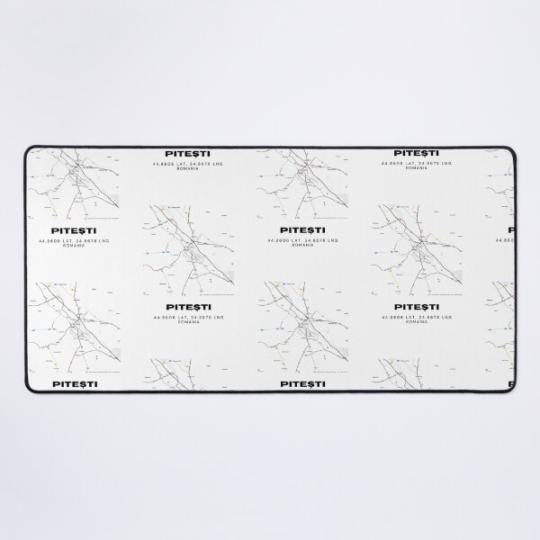 Item preview, Pitești Romania Modern Minimalist Map Print designed and sold by RM-Journey.