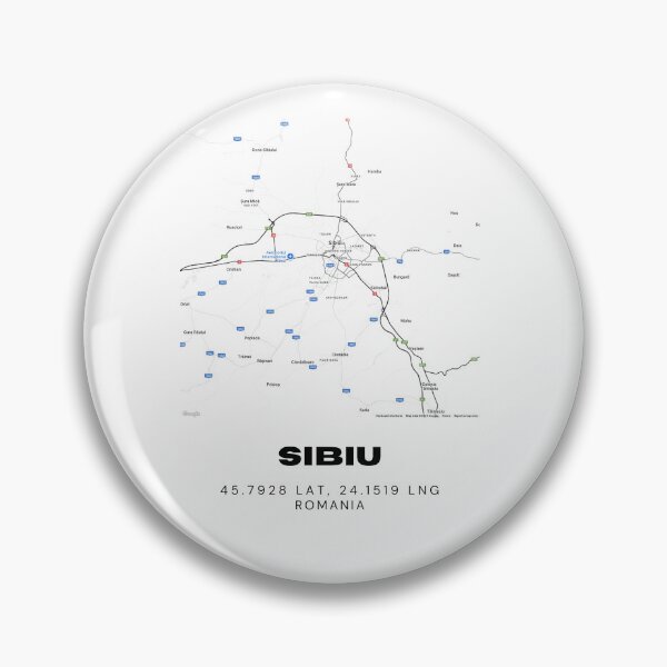 Item preview, Sibiu Romania Minimalist Map Illustration designed and sold by RM-Journey.