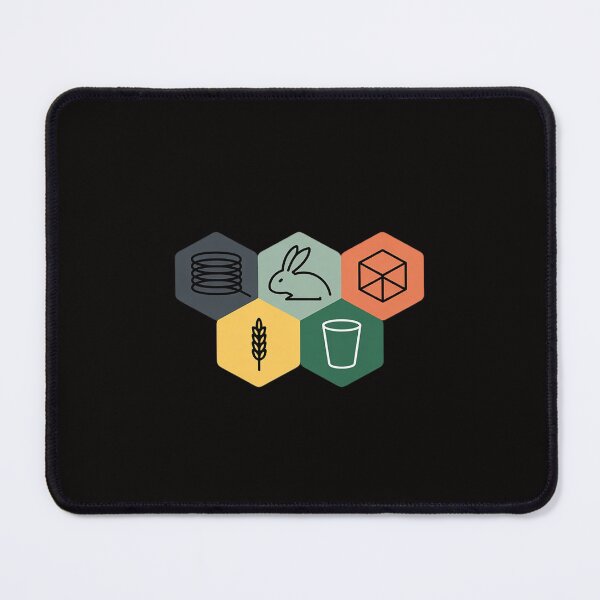 Item preview, Brick, Wood, Rock, Wheat, & Sheep Board Game Geek designed and sold by BotboutiquePre.