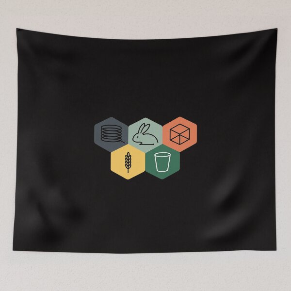 Item preview, Brick, Wood, Rock, Wheat, & Sheep   Board Game Geek designed and sold by BotboutiquePre.