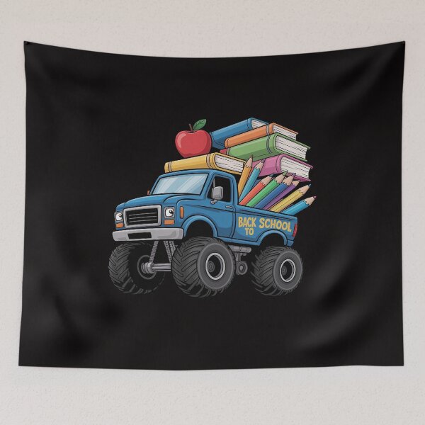 Item preview, Boys 1st Day of School Monster Truck Back to School Supplies designed and sold by BotboutiquePre.