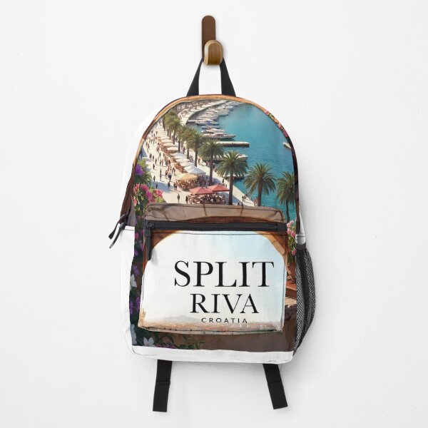 Item preview, Copy of Ai image of Split Riva Promenade Window View - Diocletian’s Palace Premium Travel Poster Art Print designed and sold by TrendSh0p.