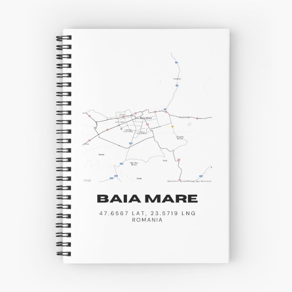Item preview, Baia Mare Romania Minimalist Map Design designed and sold by RM-Journey.