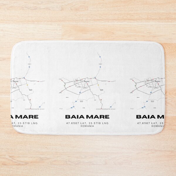 Item preview, Baia Mare Romania Minimalist Map Design designed and sold by RM-Journey.