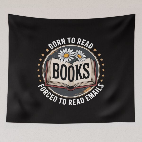 Item preview, Born To Read Books Forced To Read Emails Book Lovers designed and sold by BotboutiquePre.