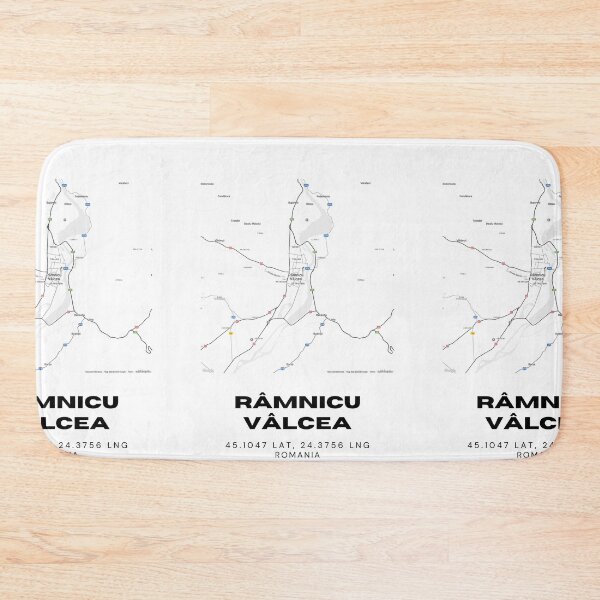 Item preview, Râmnicu Vâlcea Romania Minimalist Map Print designed and sold by RM-Journey.