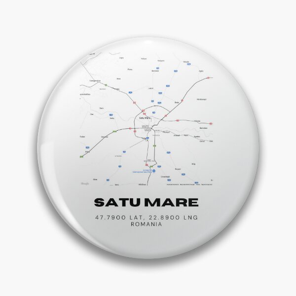Item preview, Satu Mare Romania Modern Minimalist Map Art designed and sold by RM-Journey.
