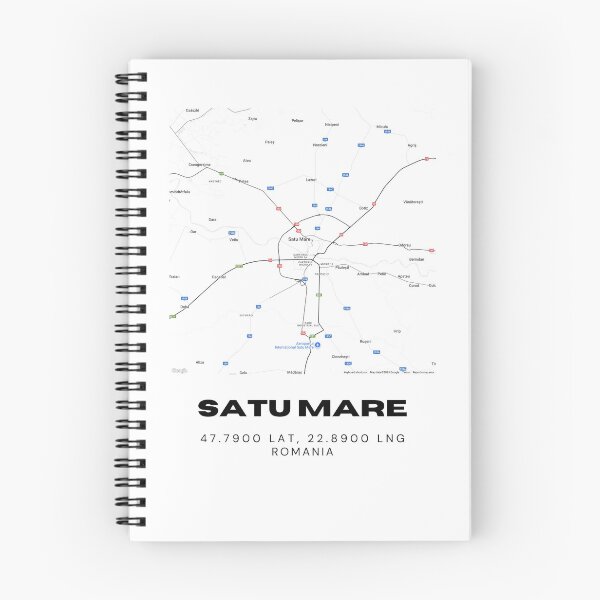 Item preview, Satu Mare Romania Modern Minimalist Map Art designed and sold by RM-Journey.