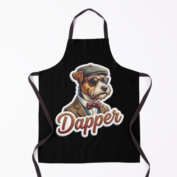 Item preview, The Dapper Dog Sticker: Stylish Gentleman Terrier in Tweed and Bow Tie designed and sold by FluffinCool.