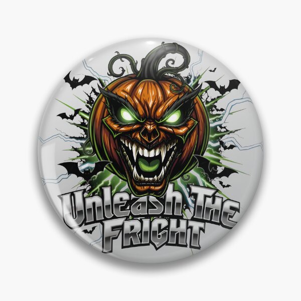 Item preview, Unleash The Fright Evil Pumpkin Horror Art designed and sold by SoftyDesigns.