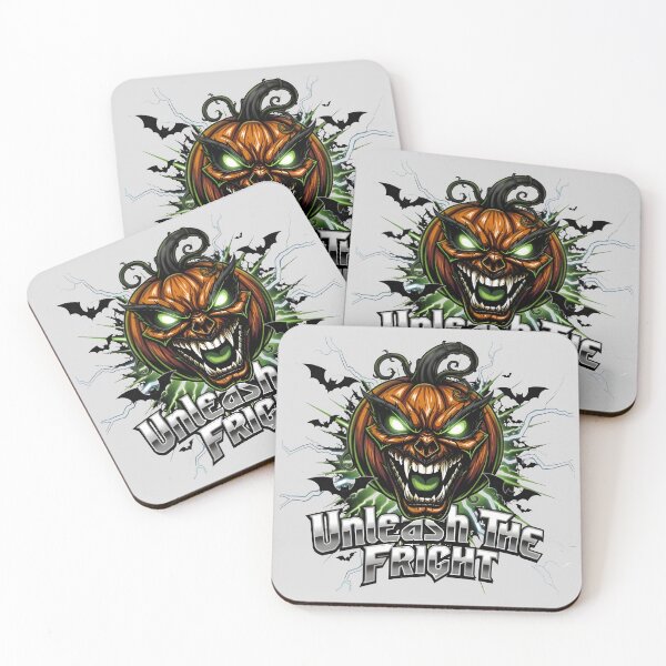 Item preview, Unleash The Fright Evil Pumpkin Horror Art designed and sold by SoftyDesigns.