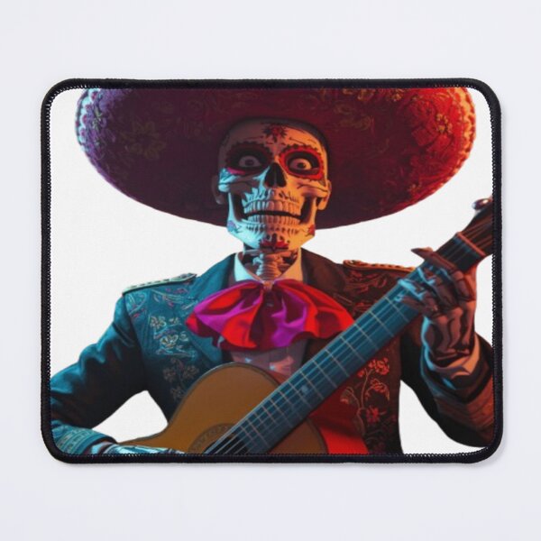 Item preview, Mariachi Skeleton Day of the Dead Art designed and sold by TFM-Fashion.