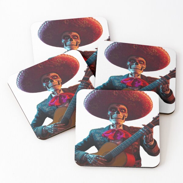 Item preview, Mariachi Skeleton Day of the Dead Art designed and sold by TFM-Fashion.