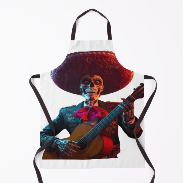Item preview, Mariachi Skeleton Day of the Dead Art designed and sold by TFM-Fashion.