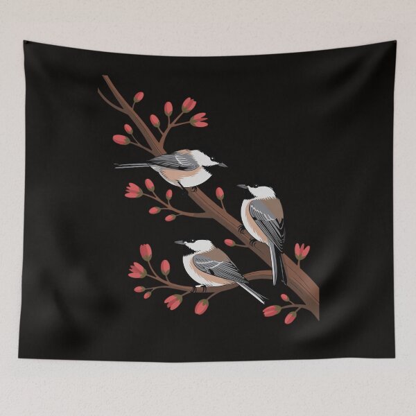 Item preview, Bird Watching Nature Animal Blossom Chickadee designed and sold by silladive.