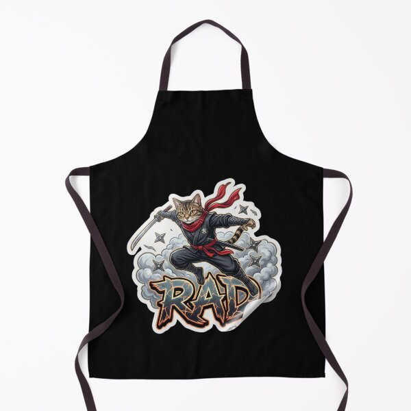 Item preview, Ninja Cat Assassin Graphic: Action-Packed Samurai Cat with Katana designed and sold by FluffinCool.