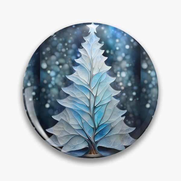 Item preview, SEASONS GREETING CHRISTMAS TREE Blue Sapphire Stained Glass Bejeweled Art Print on Demand ~Winter Wonderland Party Decoration~Birthday Gift~Favor designed and sold by Spinning Plates 360.