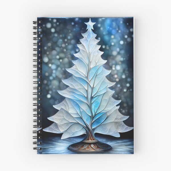 Item preview, SEASONS GREETING CHRISTMAS TREE Blue Sapphire Stained Glass Bejeweled Art Print on Demand ~Winter Wonderland Party Decoration~Birthday Gift~Favor designed and sold by Spinning Plates 360.