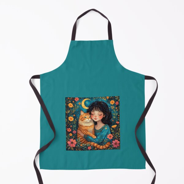 Item preview, Beautiful girl with a cat. designed and sold by Natalia-Vlad.