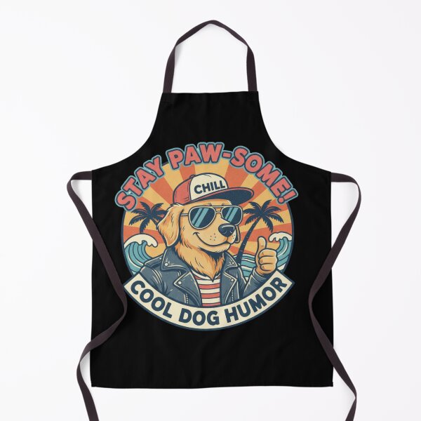 Item preview, Cool Dog Humor T-Shirt | Stay Paw-Some Retro Summer Vibe designed and sold by FluffinCool.