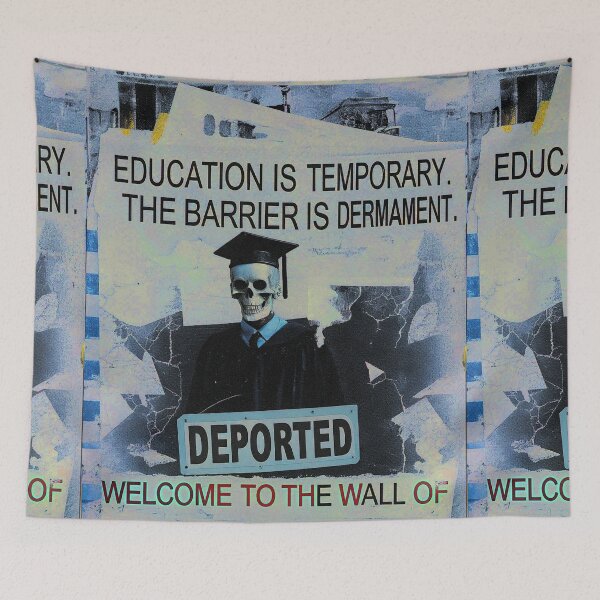 Item preview, Wall of Dreams: Education vs. Permanent Barrier designed and sold by Raw-Ink.