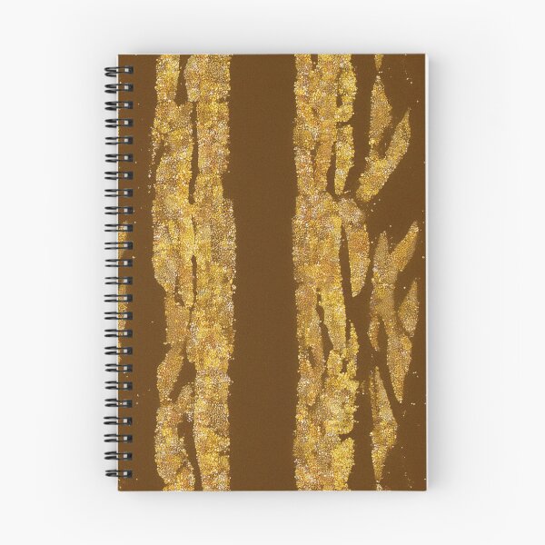 Item preview, Gold Glitter Zebra Stripes on Brown Background designed and sold by SassyArtistry.
