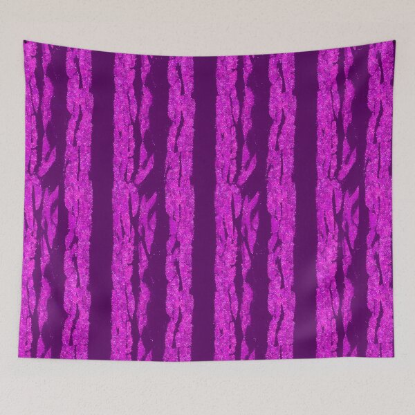 Item preview, Pink Glitter Zebra Stripes on Dark Purple Background designed and sold by SassyArtistry.