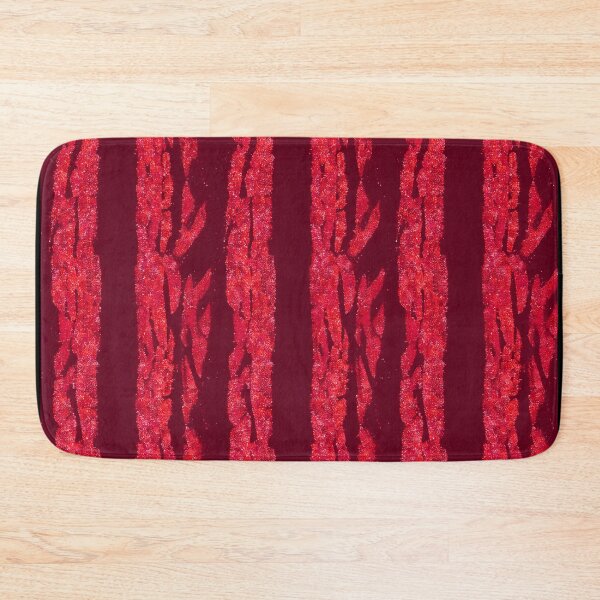 Item preview, Red Glitter Zebra Stripes on Dark Burgundy Background designed and sold by SassyArtistry.