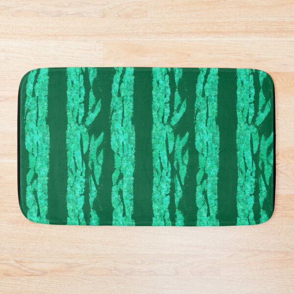 Item preview, Teal Glitter Zebra Stripes on Deep Green Background designed and sold by SassyArtistry.