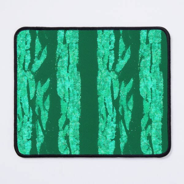 Item preview, Teal Glitter Zebra Stripes on Deep Green Background designed and sold by SassyArtistry.