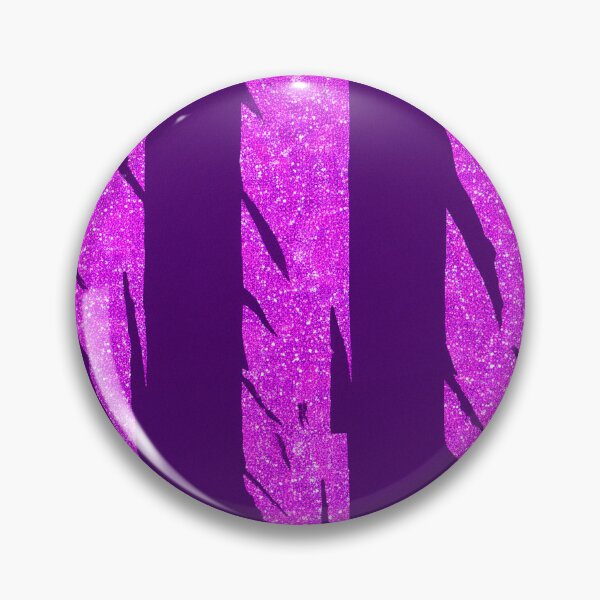 Item preview, Pink Glitter Zebra Stripes on Purple Background designed and sold by SassyArtistry.