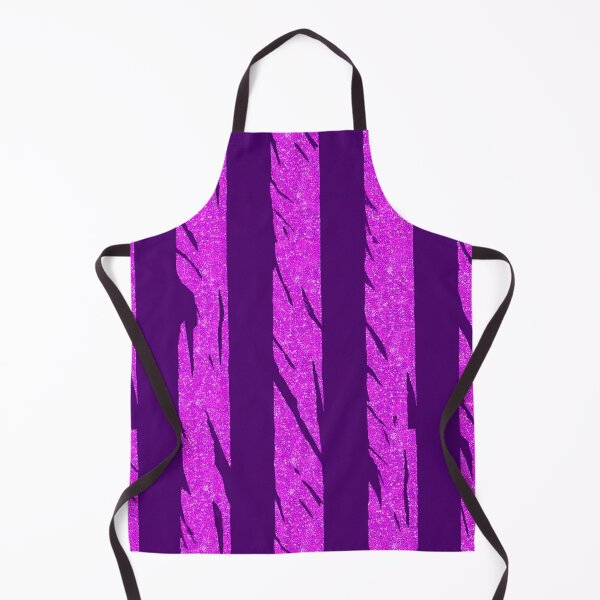 Item preview, Pink Glitter Zebra Stripes on Purple Background designed and sold by SassyArtistry.