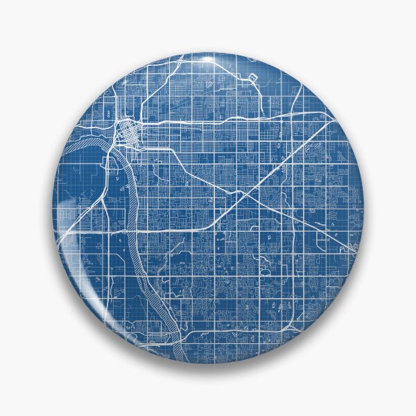 Item preview, Tulsa City Map of Oklahoma, USA - Blueprint designed and sold by deMAP.