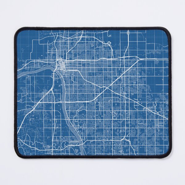 Item preview, Tulsa City Map of Oklahoma, USA - Blueprint designed and sold by deMAP.