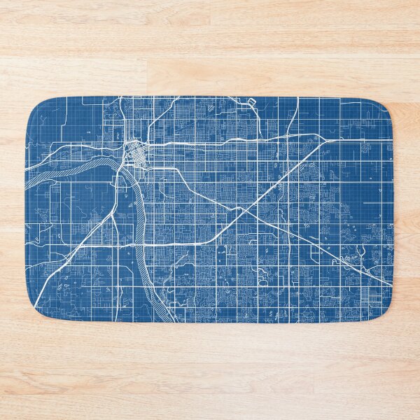 Item preview, Tulsa City Map of Oklahoma, USA - Blueprint designed and sold by deMAP.