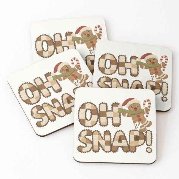 Item preview, Oh Snap Gingerbread Man - Funny Christmas Apparel & Home Decor designed and sold by Compass and a Camera.