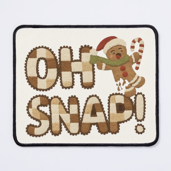 Item preview, Oh Snap Gingerbread Man - Funny Christmas Apparel & Home Decor designed and sold by Compass and a Camera.