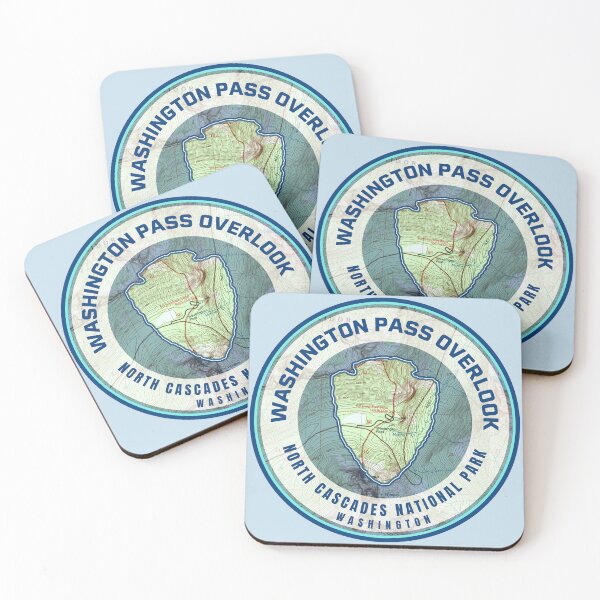 Item preview, Souvenir Map - Washington Pass North Cascades National Park designed and sold by Willz Designz.