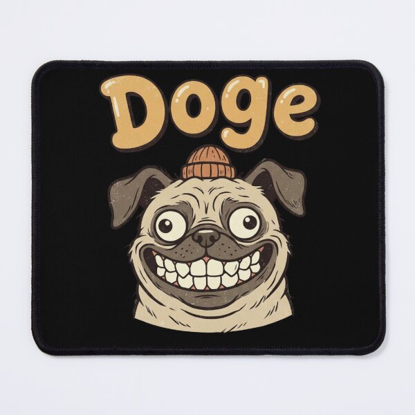 Item preview, Doge Pug is Wildin' - Straight Fire Meme Dog with a Sick Grin! designed and sold by FluffinCool.