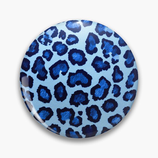 Item preview, Blue Leopard Print Pattern designed and sold by SassyArtistry.