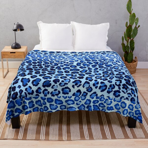 Item preview, Blue Leopard Print Pattern designed and sold by SassyArtistry.