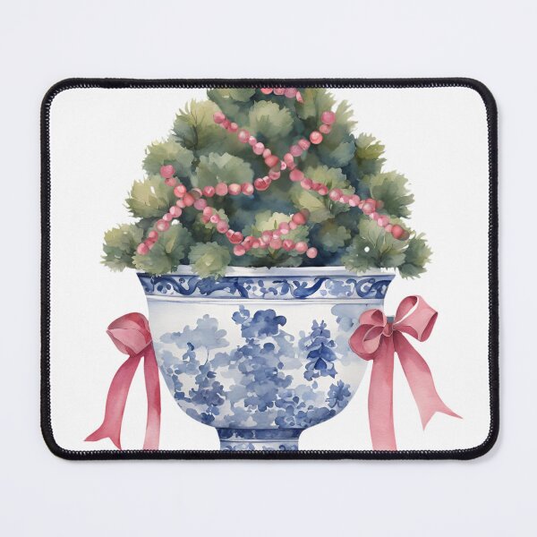 Item preview, Sweet Coquette Chinoiserie Christmas Tree in Footed Planter designed and sold by TheChinoiserie.