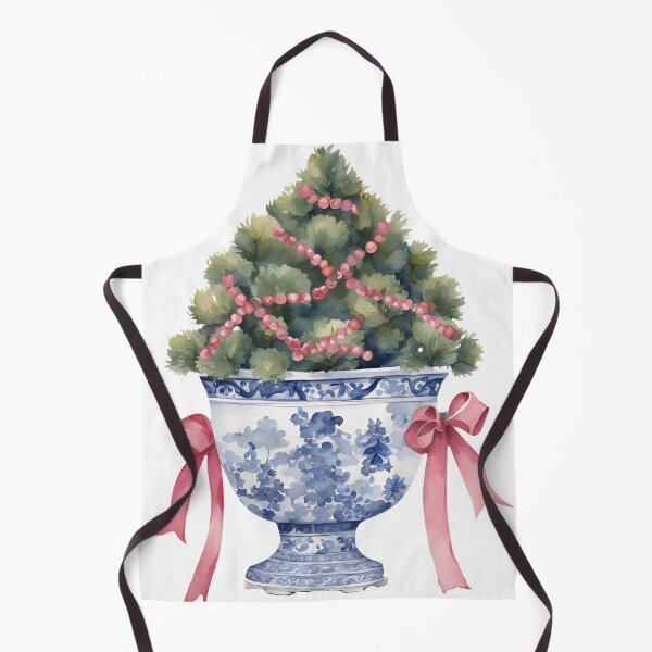 Item preview, Sweet Coquette Chinoiserie Christmas Tree in Footed Planter designed and sold by TheChinoiserie.