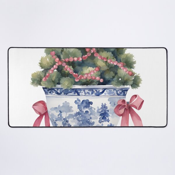 Item preview, Sweet Coquette Chinoiserie Christmas Tree in Footed Planter designed and sold by TheChinoiserie.