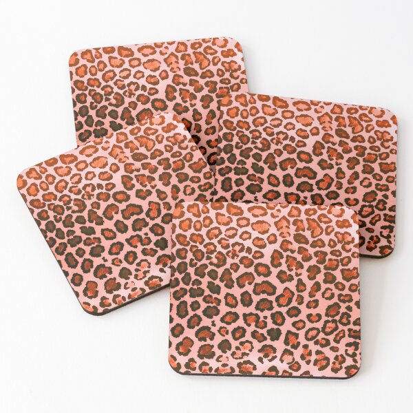 Item preview, Orange Leopard Print Pattern designed and sold by SassyArtistry.