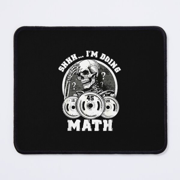 Item preview, Shhh I'm Doing Math Funny Weightlifting Funny Gym Workouts designed and sold by Jamalixan.