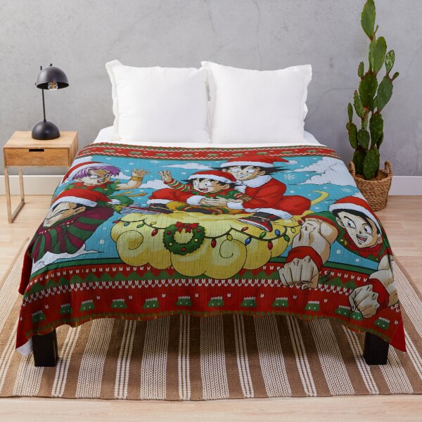 Item preview, Anime Christmas sueter – Festive Cloud Ride Holiday Art designed and sold by Artistic canvas store.