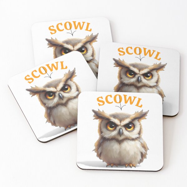 Item preview, OWL WITH A SCOWL designed and sold by DooDopper Designs.